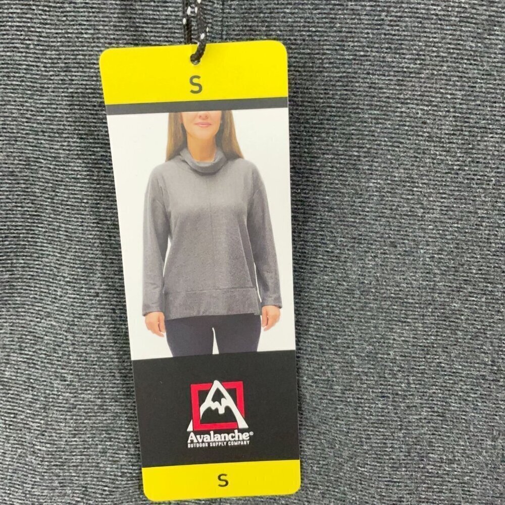 NEW Avalanche Womens S Gray Cowl neck Pullover Sweatshirt - Picture 6 of 7